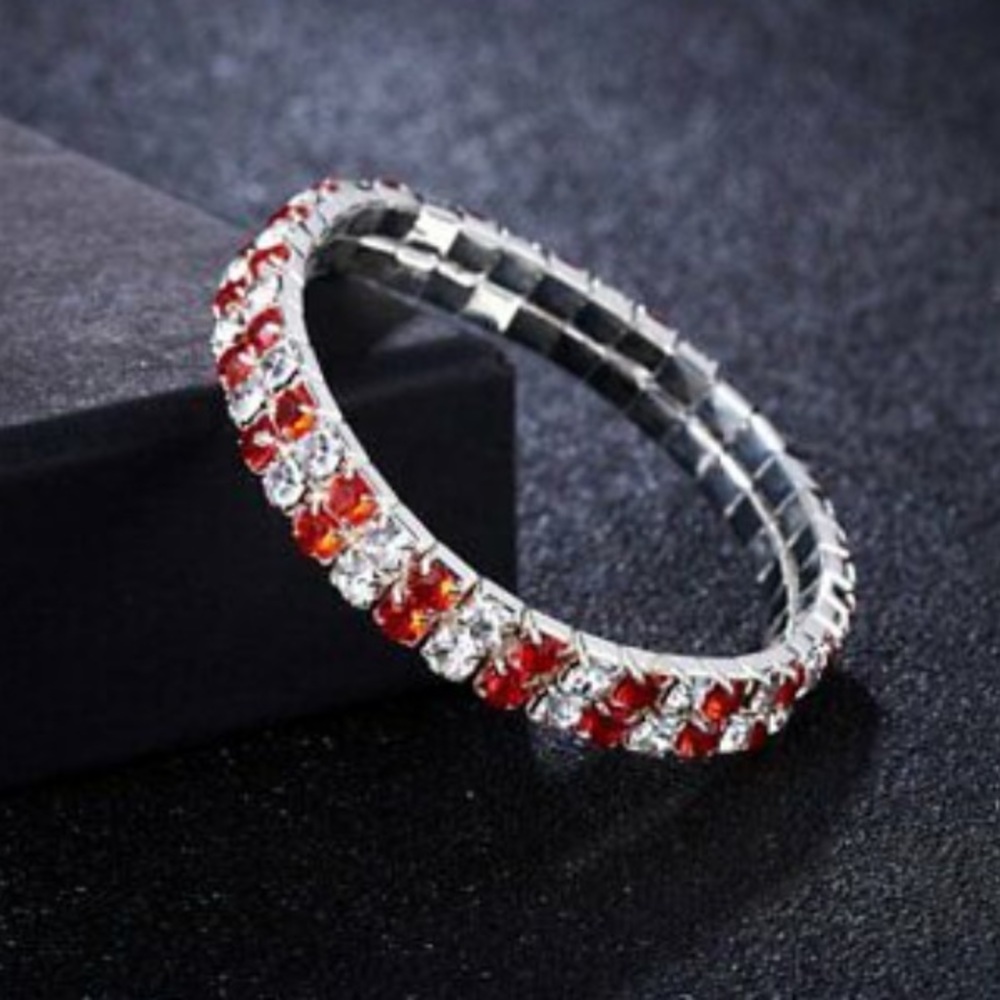 Crystal Rhinestone Stretch Bracelet